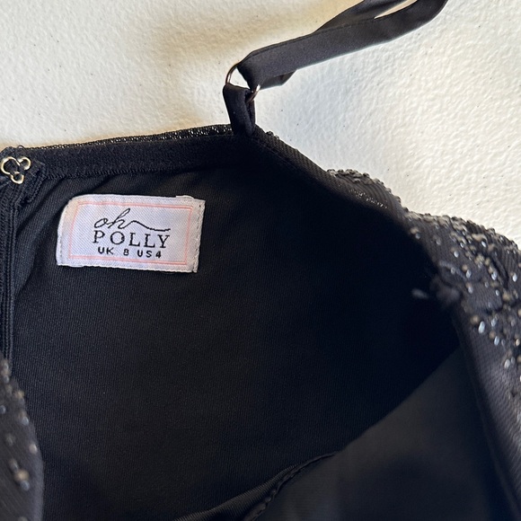 Oh Polly Glittering Black Strapless Dress - Picture 5 of 8